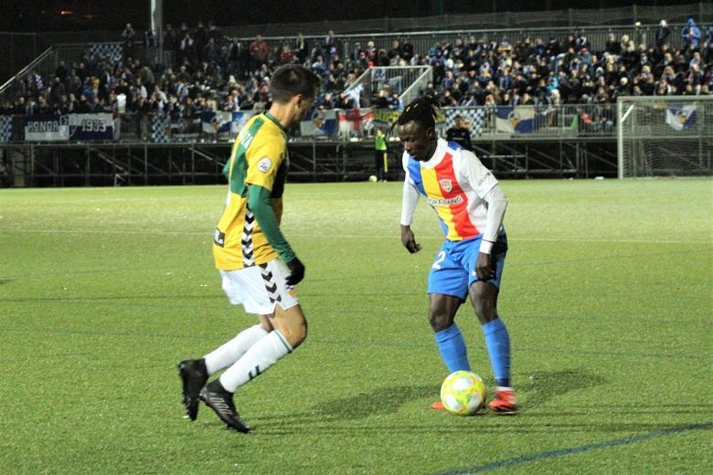 Musa, durant una acció del duel davant el Sabadell.