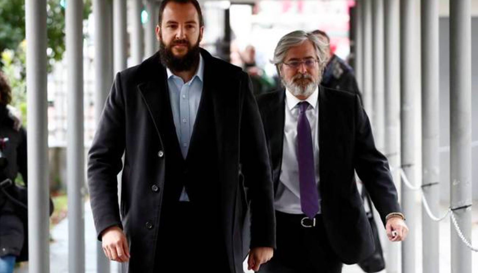 Borja Thyssen en arribar al jutjat número 22 de Madrid el dia del judici.