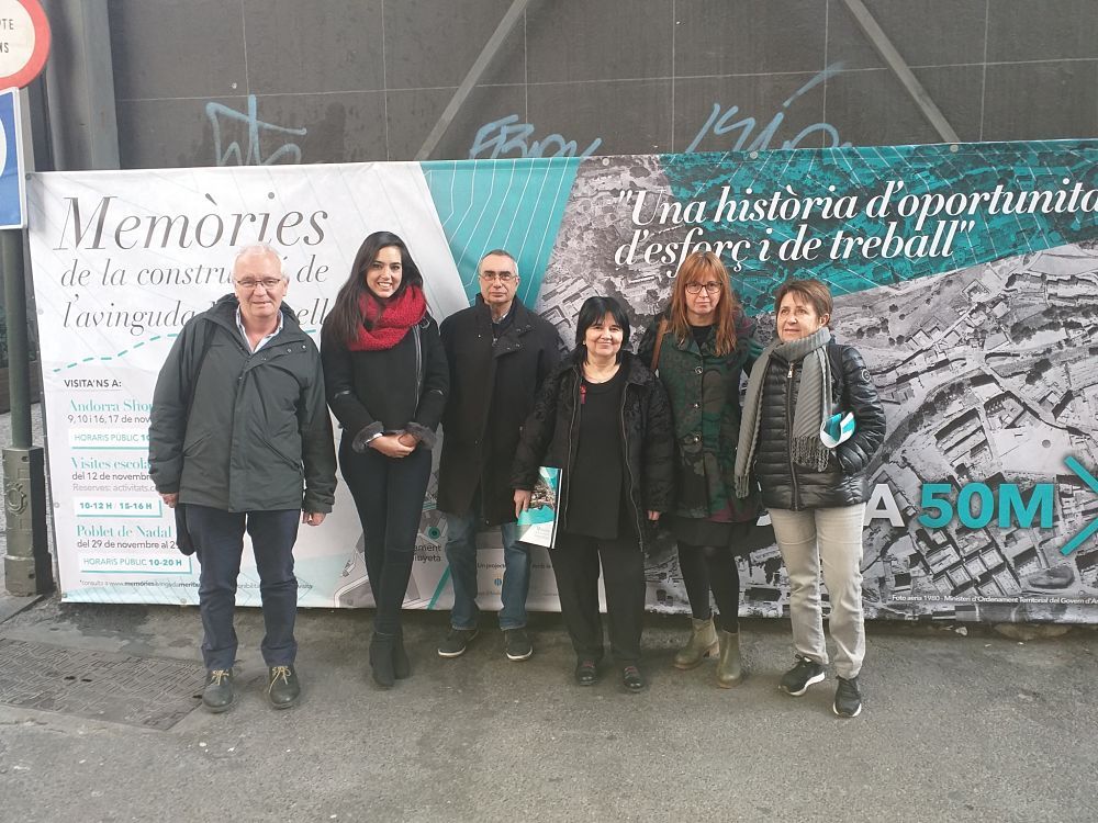 Els responsables del projecte Memòries de Meritxell. Els responsables del projecte Memòries de Meritxell.