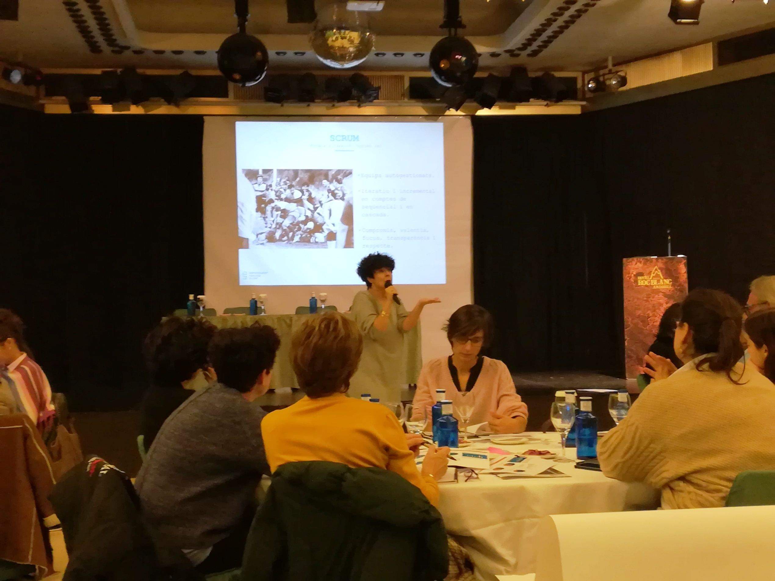 Un moment de la jornada de l'Associació de Dones d'Andorra d'aquest dissabte a Escaldes-Engordany.