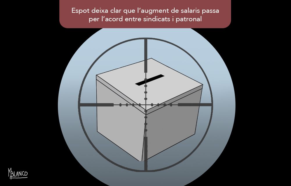 Amb el visor a les urnes.