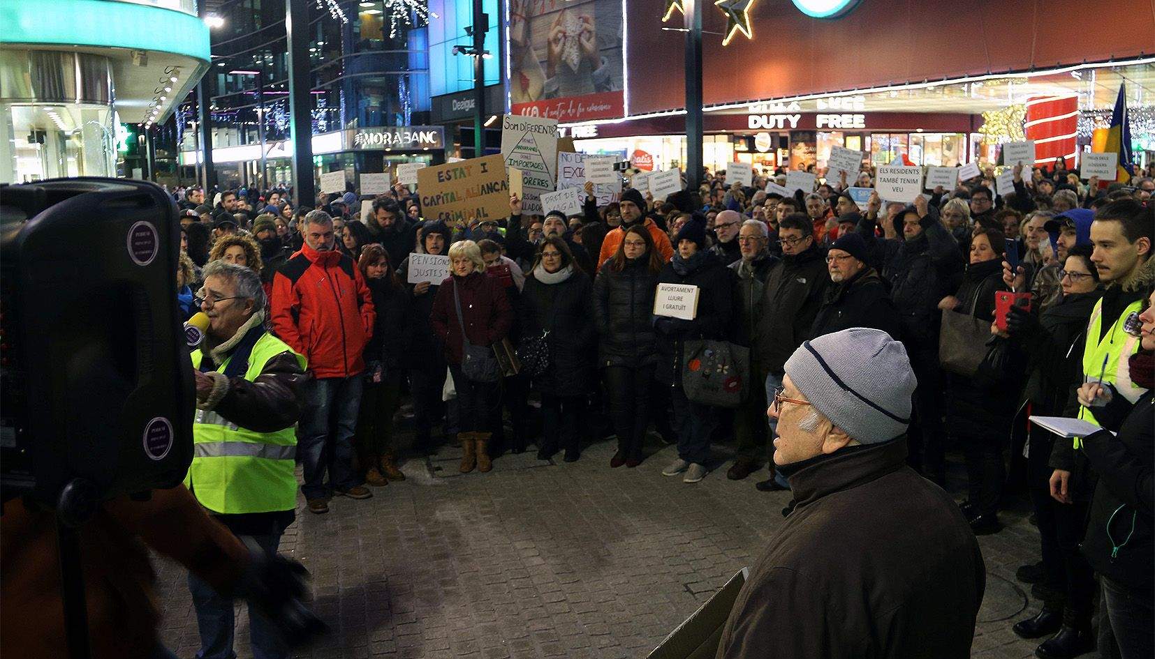 El 17 de desembre de l'any passat, un miler i mig de persones es van aplegar a l'avinguda Meritxell.