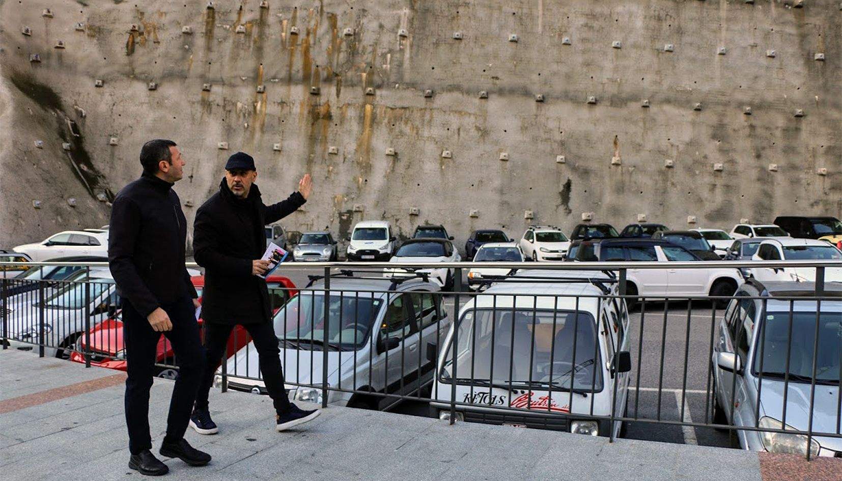 Jordi Moreno i Higini Martínez a la zona del Falgueró.