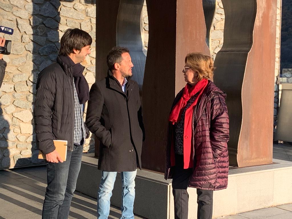 Sergi González, Pere López i Dolors Carmona, a Andorra la Vella.