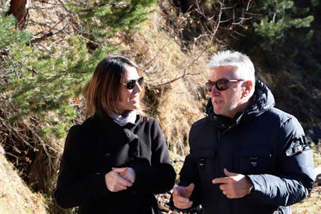 Maria del Mar Coma i Antoni Escabrós aquest divendres a Sorteny.