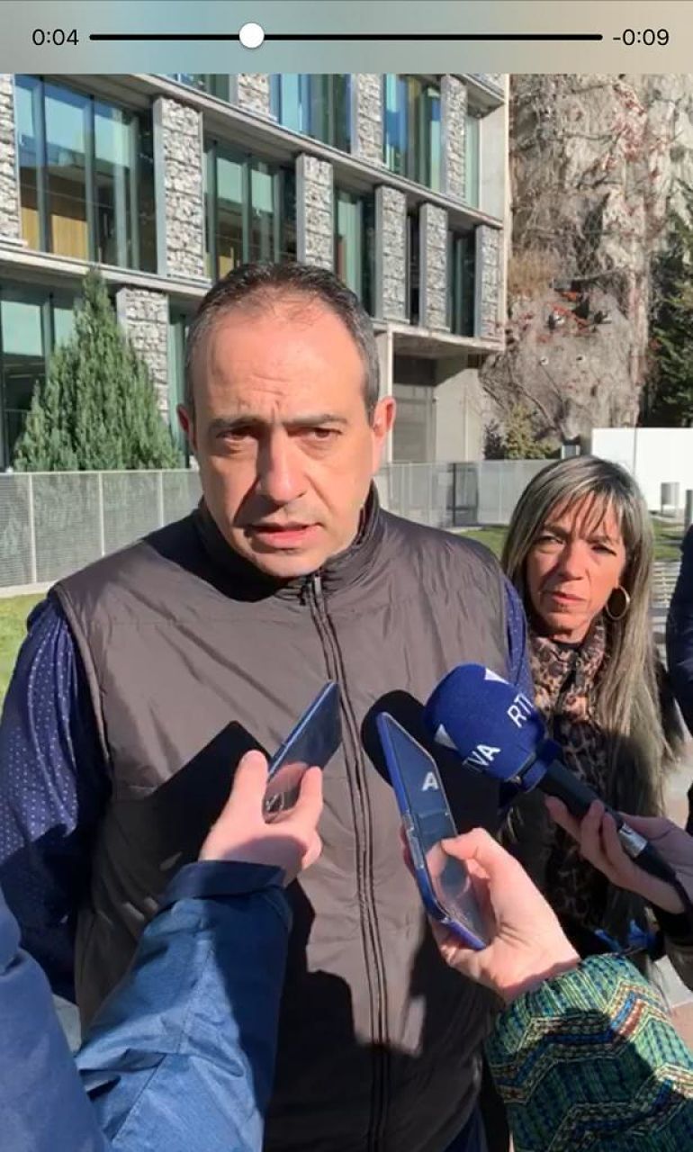 Jaume Carrera, durant les declaracions.