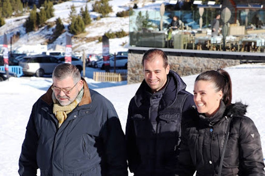 Els candidats d'En Comú per Encamp a Grau Roig.