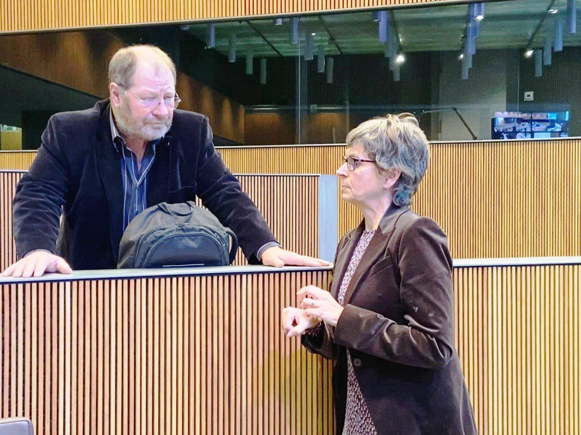 Els consellers generals socialdemòcrates, Jordi Font i Susanna Vela.