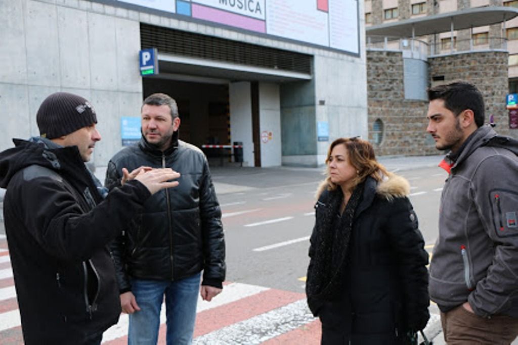 Els candidats d'UxEE aquest dimarts.