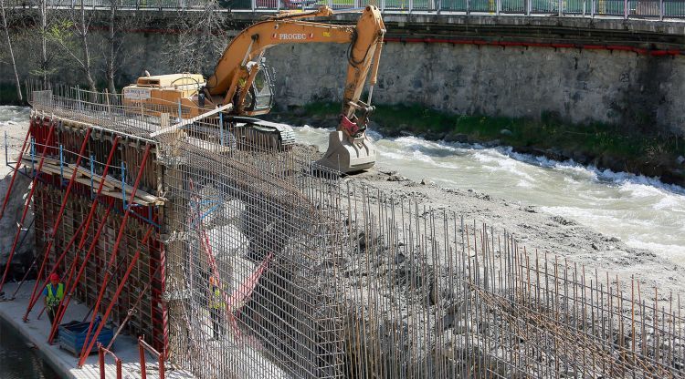 Obres de desdoblament del vial lauredià.