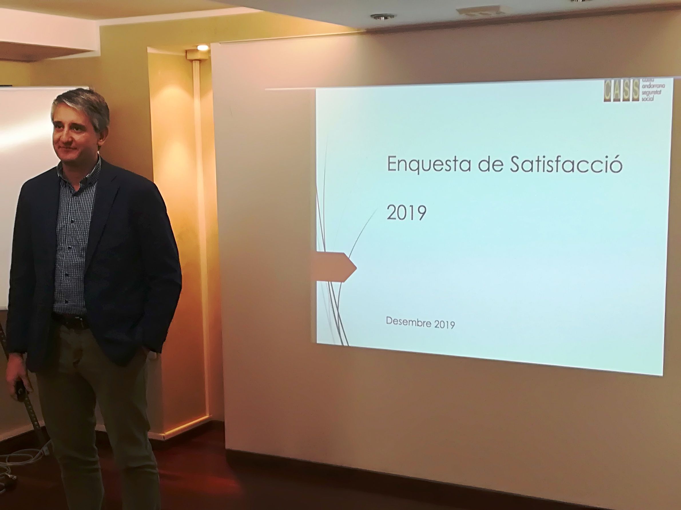 David Caubet ha presentat l'enquesta de la CASS aquest dimecres.