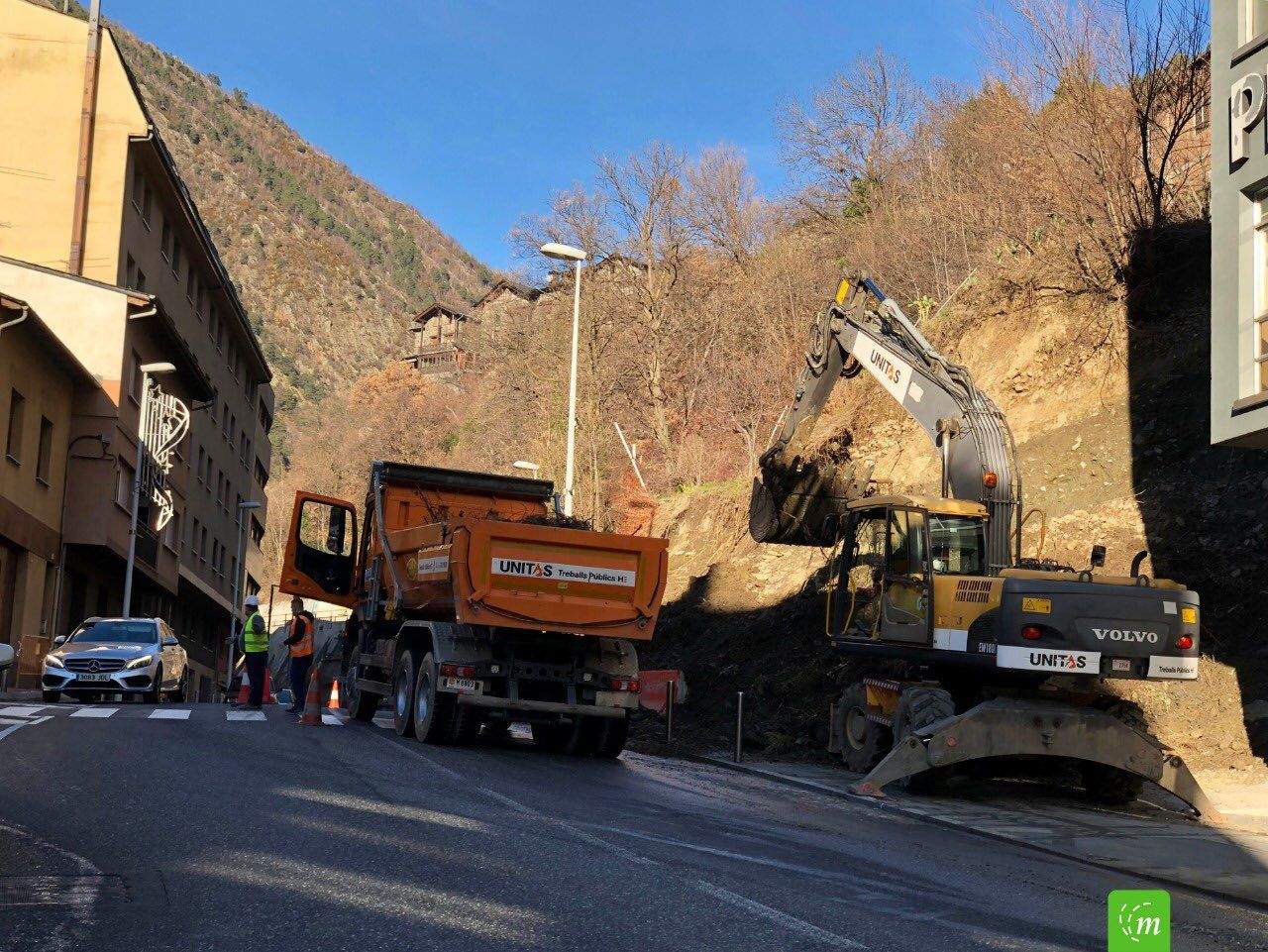 Aquest dilluns han començat les obres a l'avinguda Fiter i Rossell d'Escaldes-Engordany.