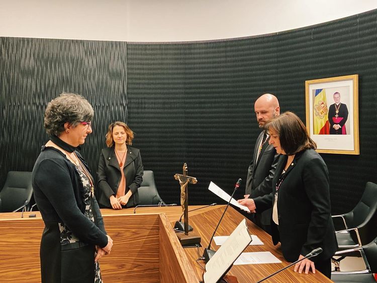 Vendrell, en l'acte de promesa del càrrec.