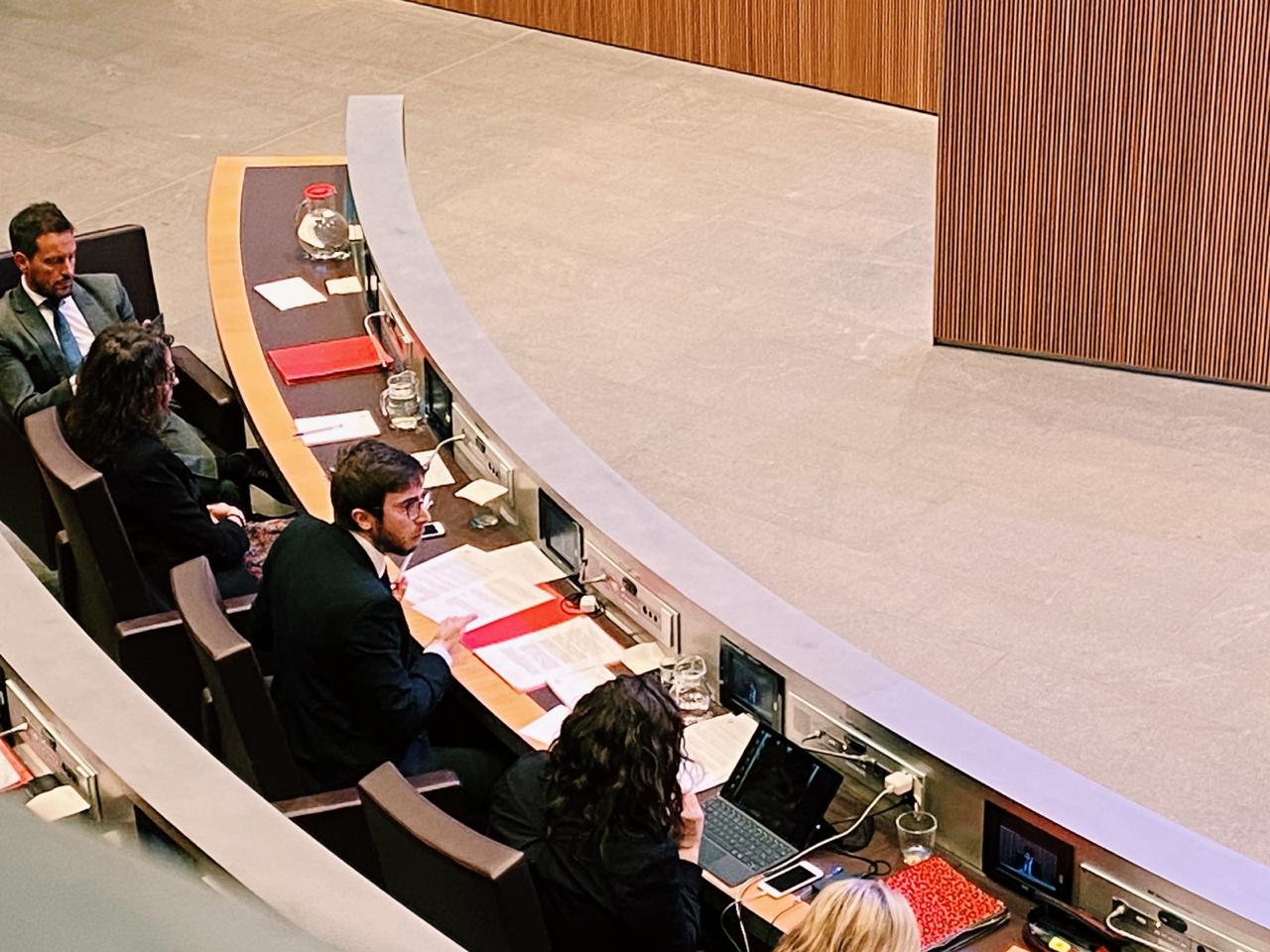 Roger Padreny durant la sessió de Consell General d'aquest dijous.