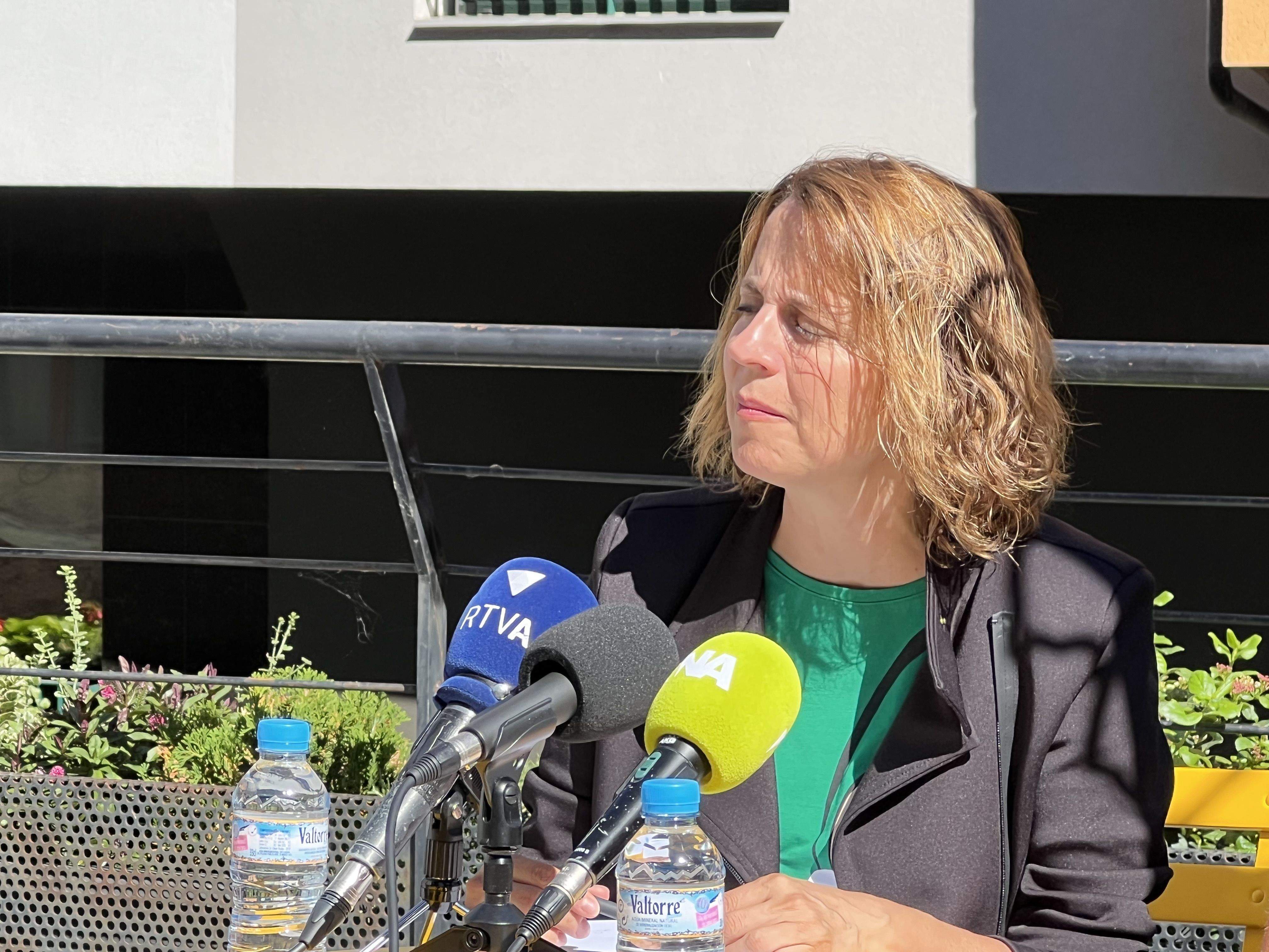 La cònsol major d'Escaldes, Rosa Gili, durant la presentació de 'Sabors d'estiu'.