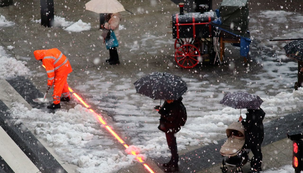 Una nevada anterior al centre del Principat.