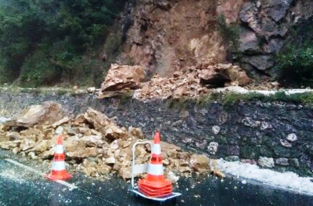 L'esllavissada a la RN116.