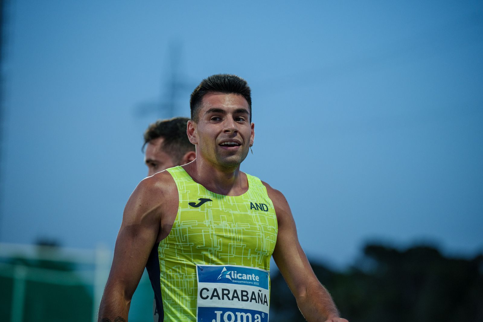 Nahuel Carabaña en una cursa anterior