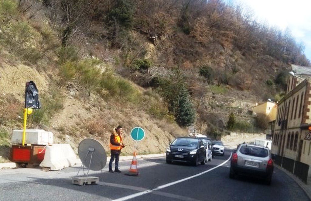 La RN-116 a Fontpedrosa.