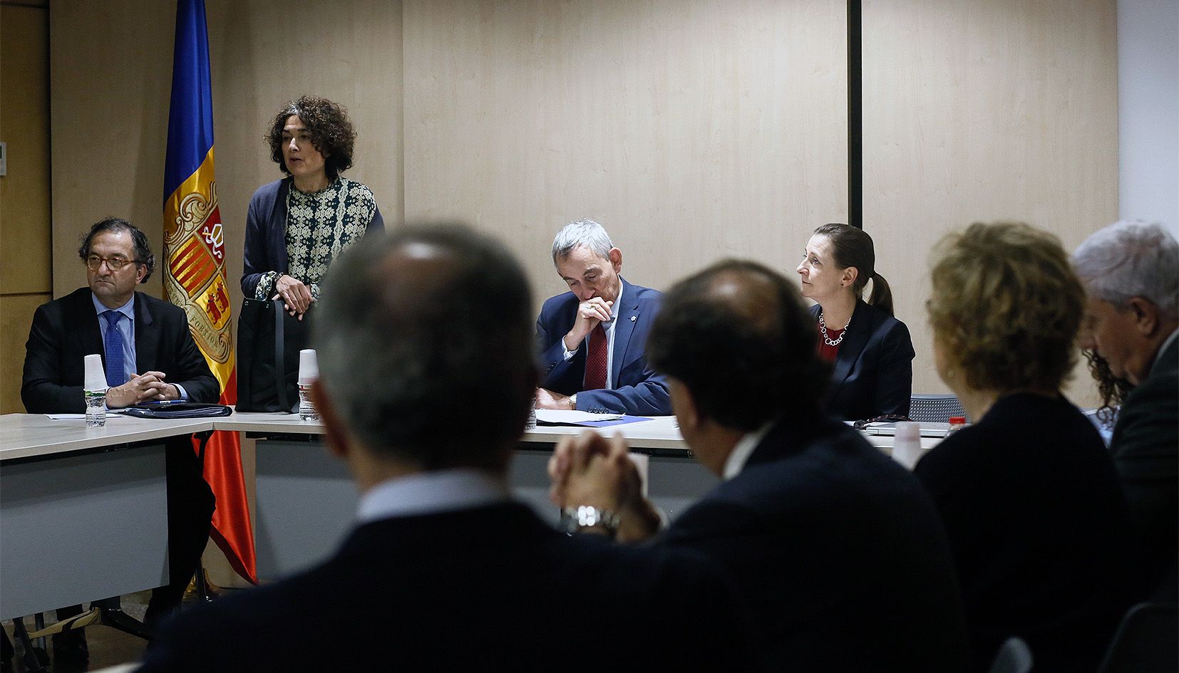 Reunió de la comissió negociadora de la UE amb representants empresarials andorrans, el novembre.