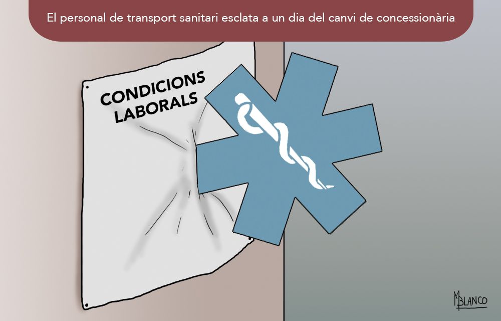 Conflicte laboral al servei d'ambulàncies. 