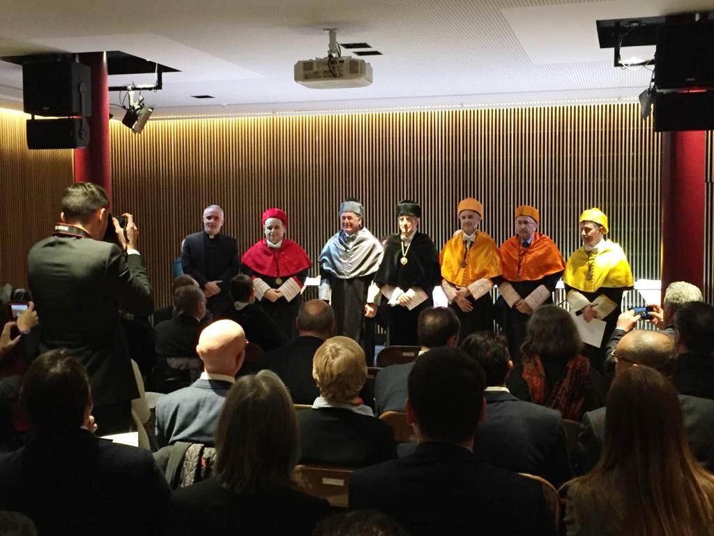 Un moment de l'acte d'aquest divendres de la Universitat Europea.