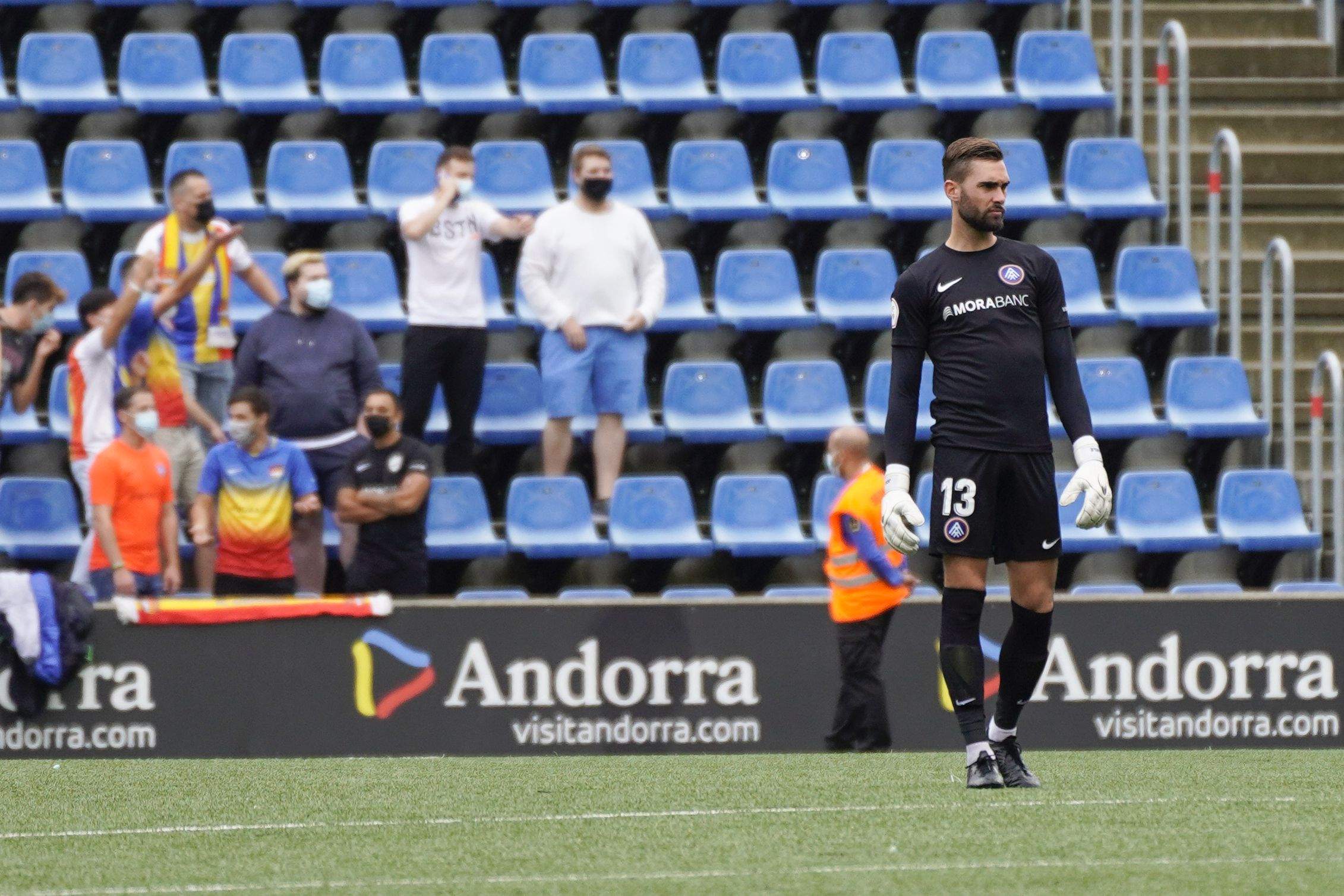 Josele, durant el partit al Nacional davant l'Atlètic Balears.