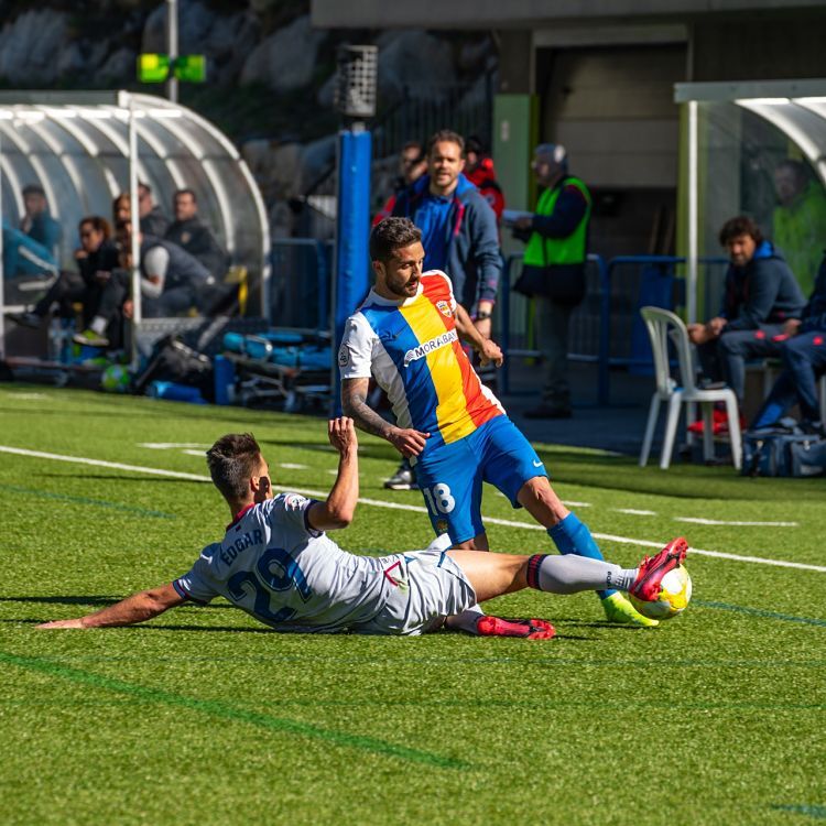 Un instant del partit.