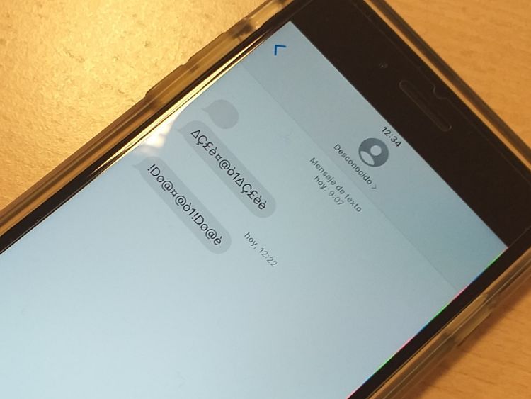 Un dels missatges misteriosos.