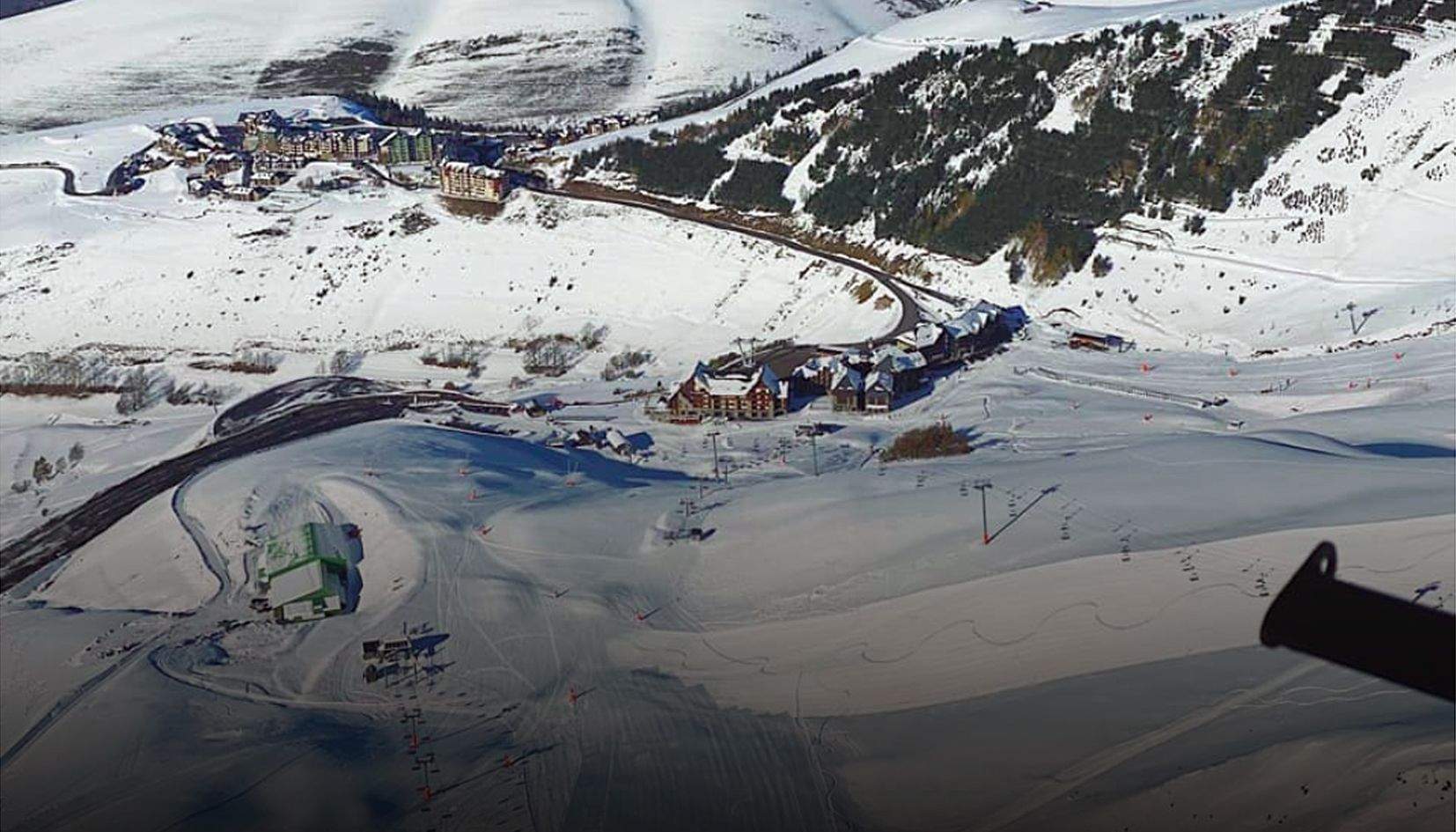 Una vista general de l'estació de Peyragudes.