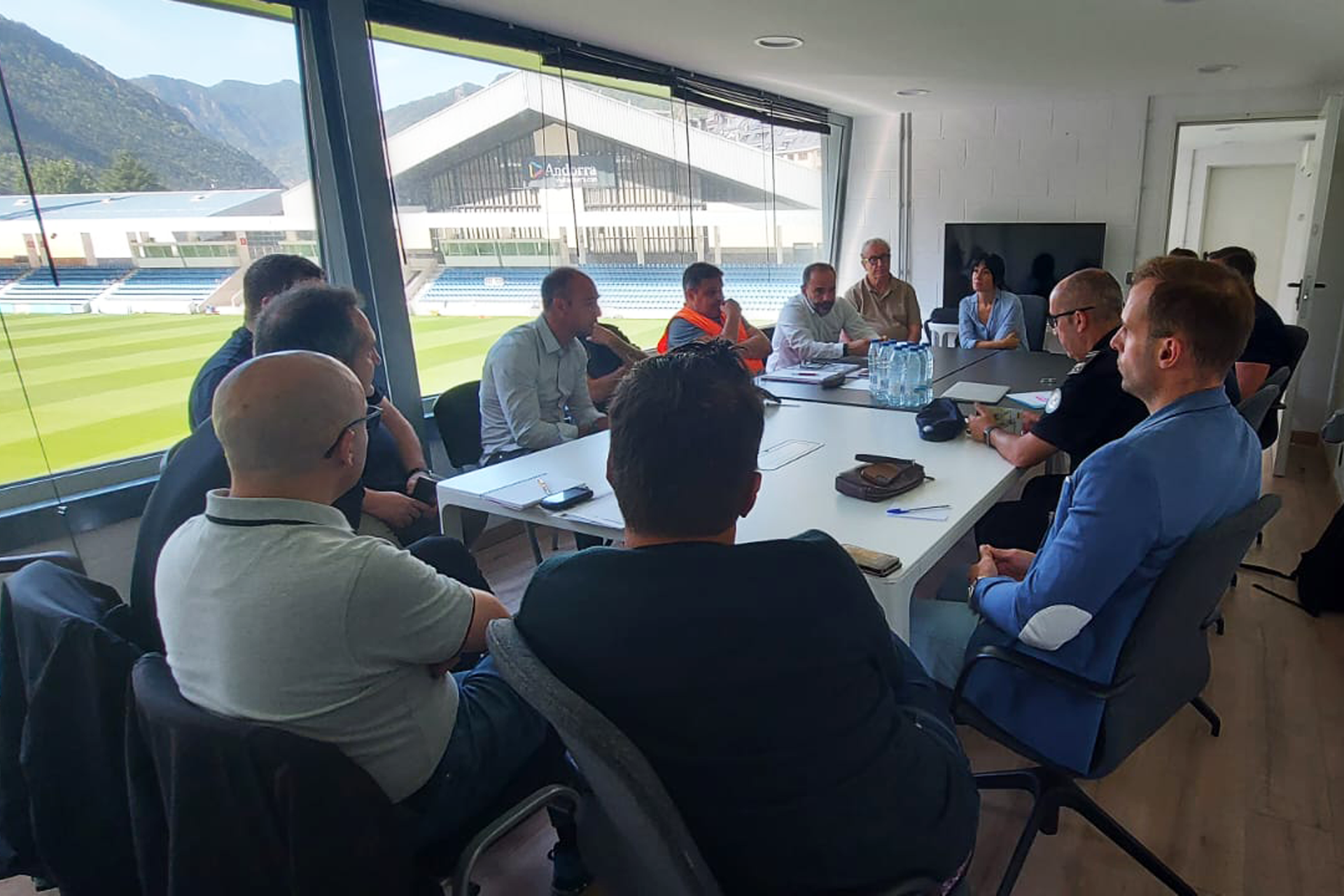 Un moment de la reunió per ultimar el pla.