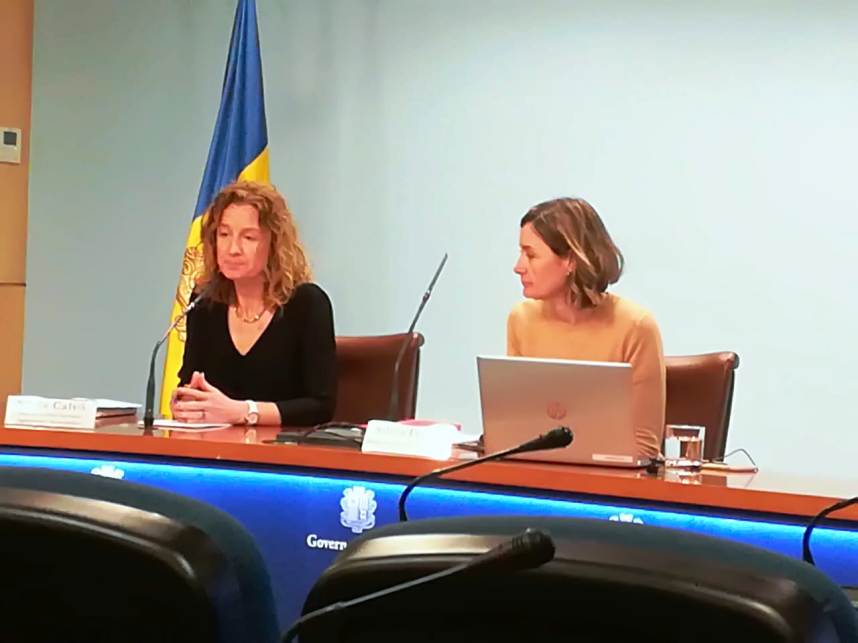 Calvó i Ferrer durant la roda de premsa d'aquest dimarts.