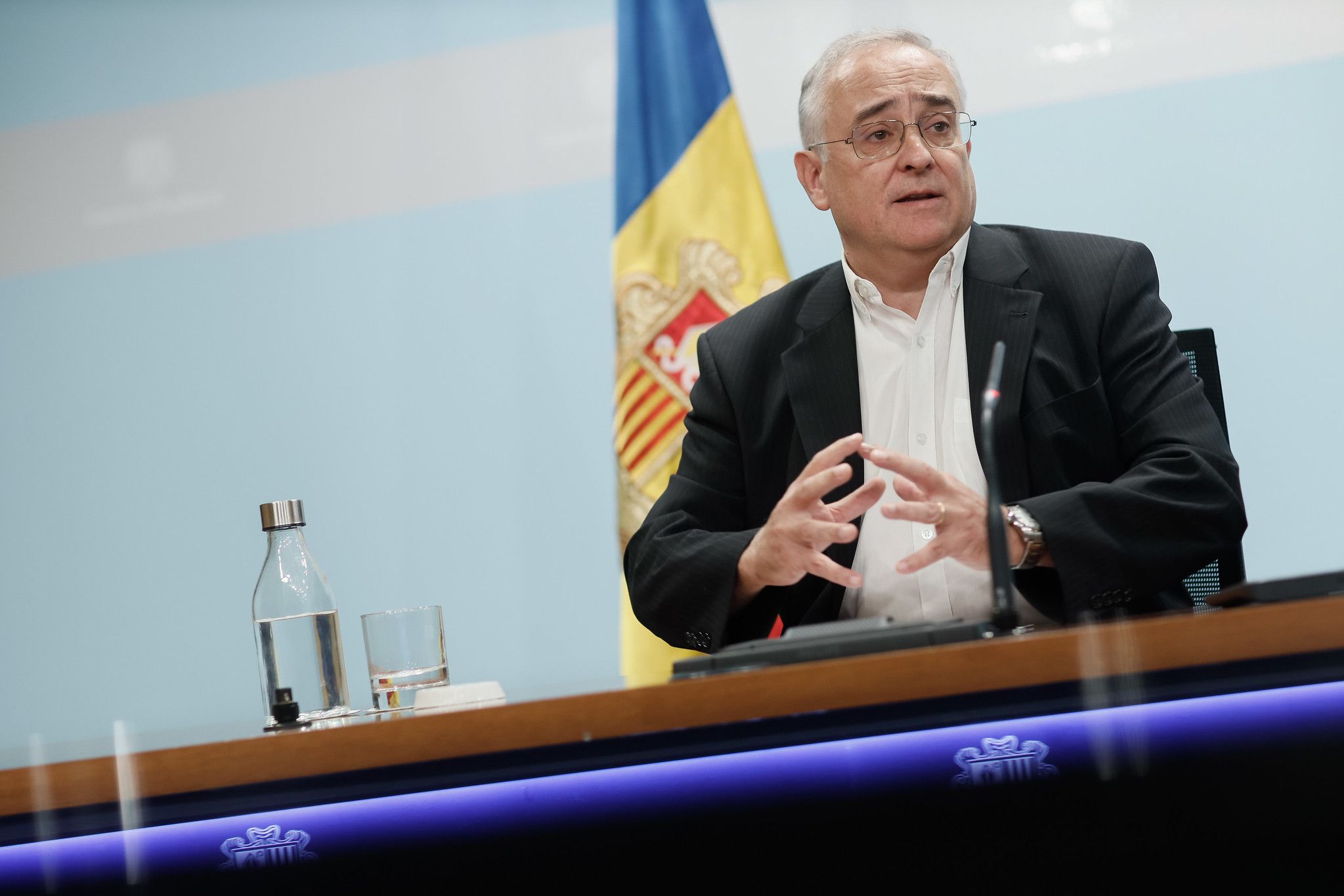 Font, durant la compareixença davant els mitjans.