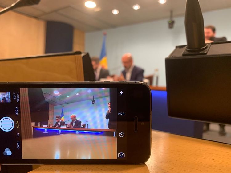 Un instant de la roda de premsa.