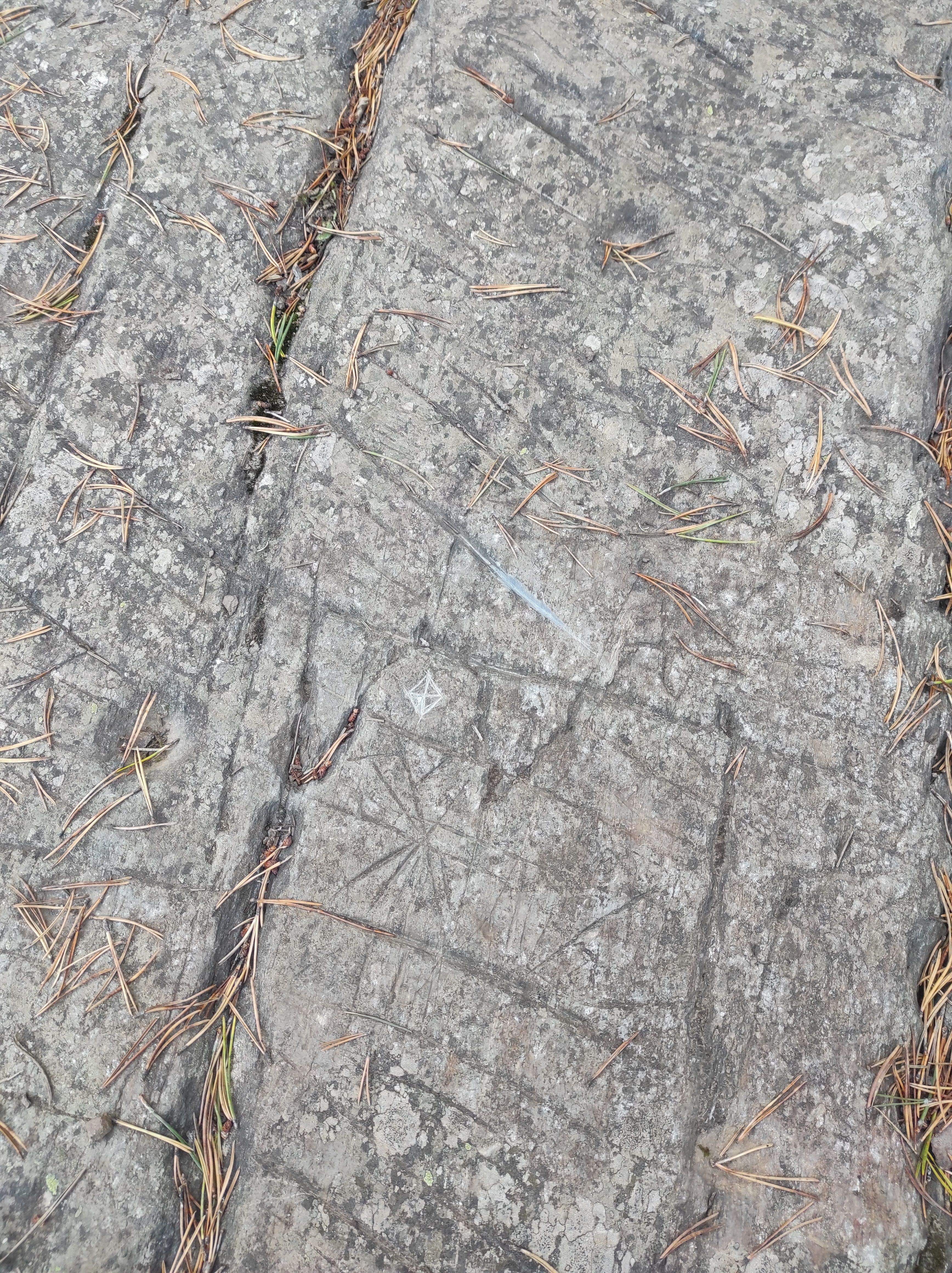 Les incisions al Roc de les Bruixes.