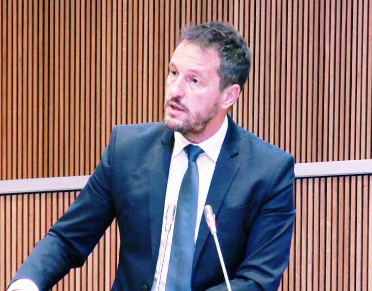 El president del grup parlamentari socialdemòcrata, Pere López.