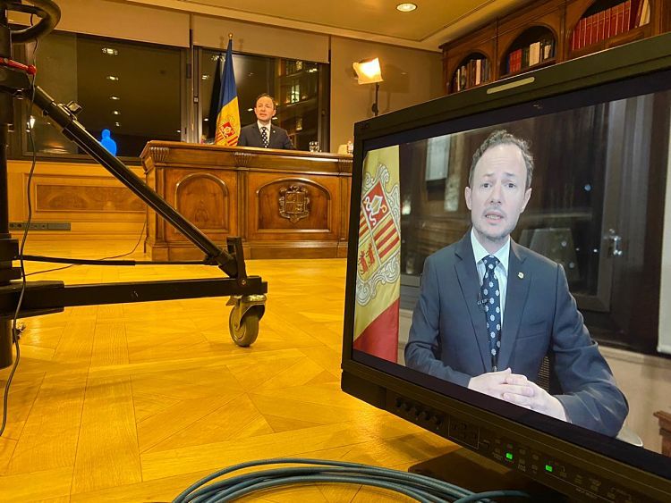 Un instant del discurs.