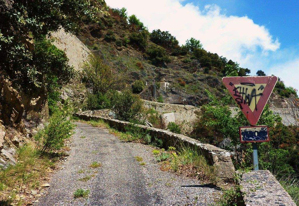 La carretera de Canavelles.
