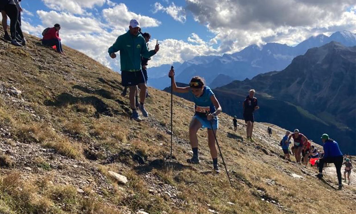 Magalí Salomon durant la cursa.