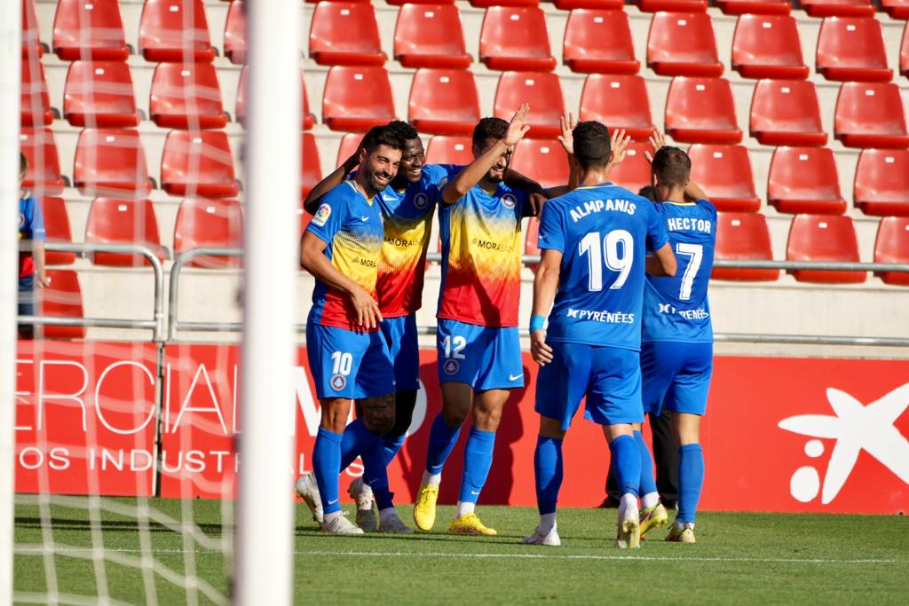 La celebració del gol que ha tancat l'encontre.