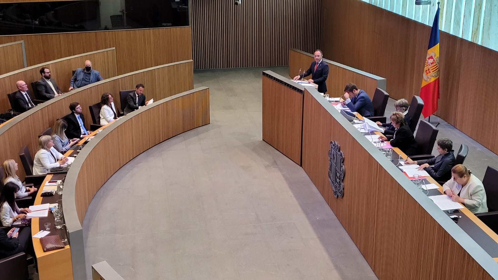 Un moment de la primera jornada del Debat d'Orientació Política.