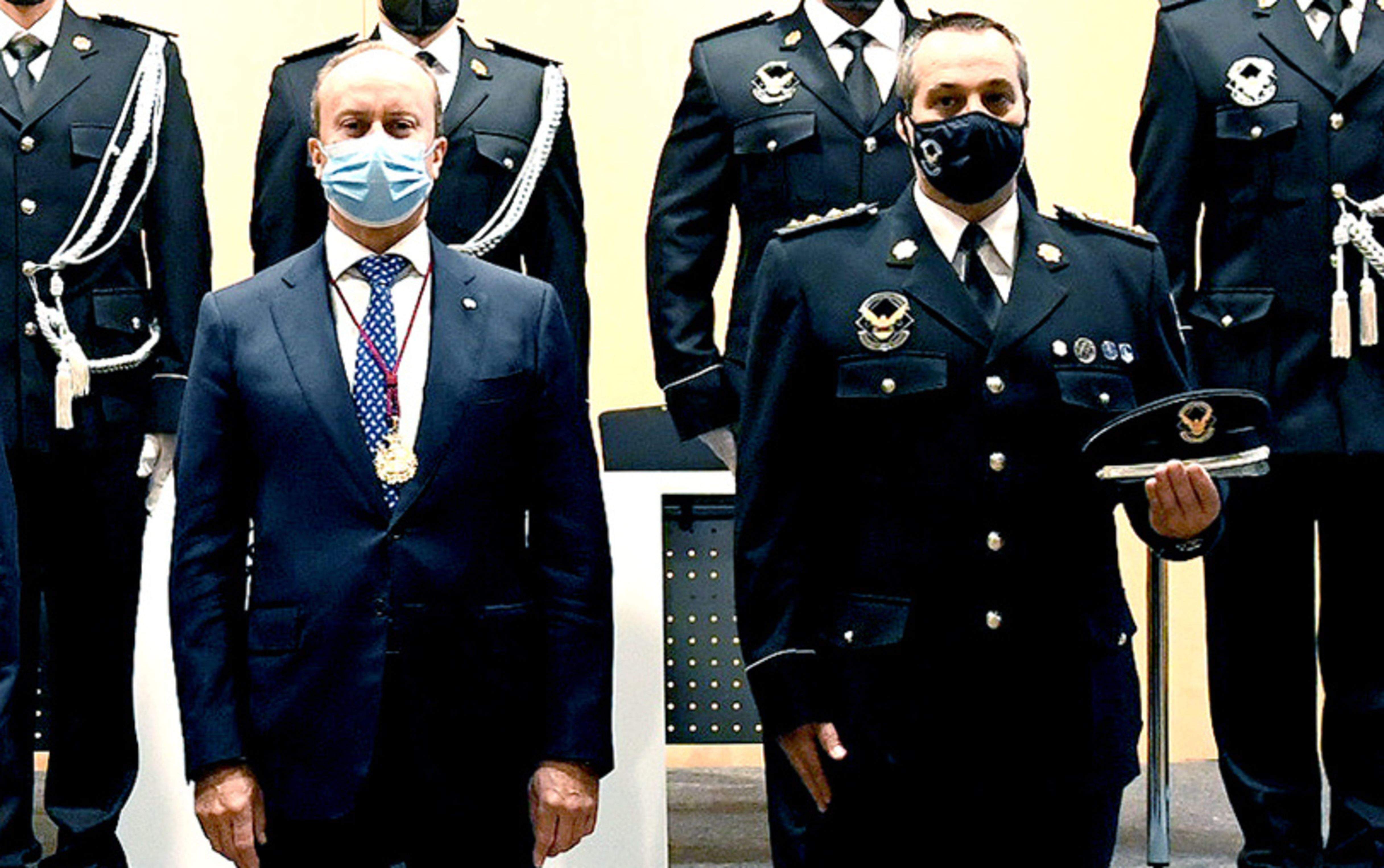 Josep Maria Rossell i Oriol Magrinyà en un acte oficial.