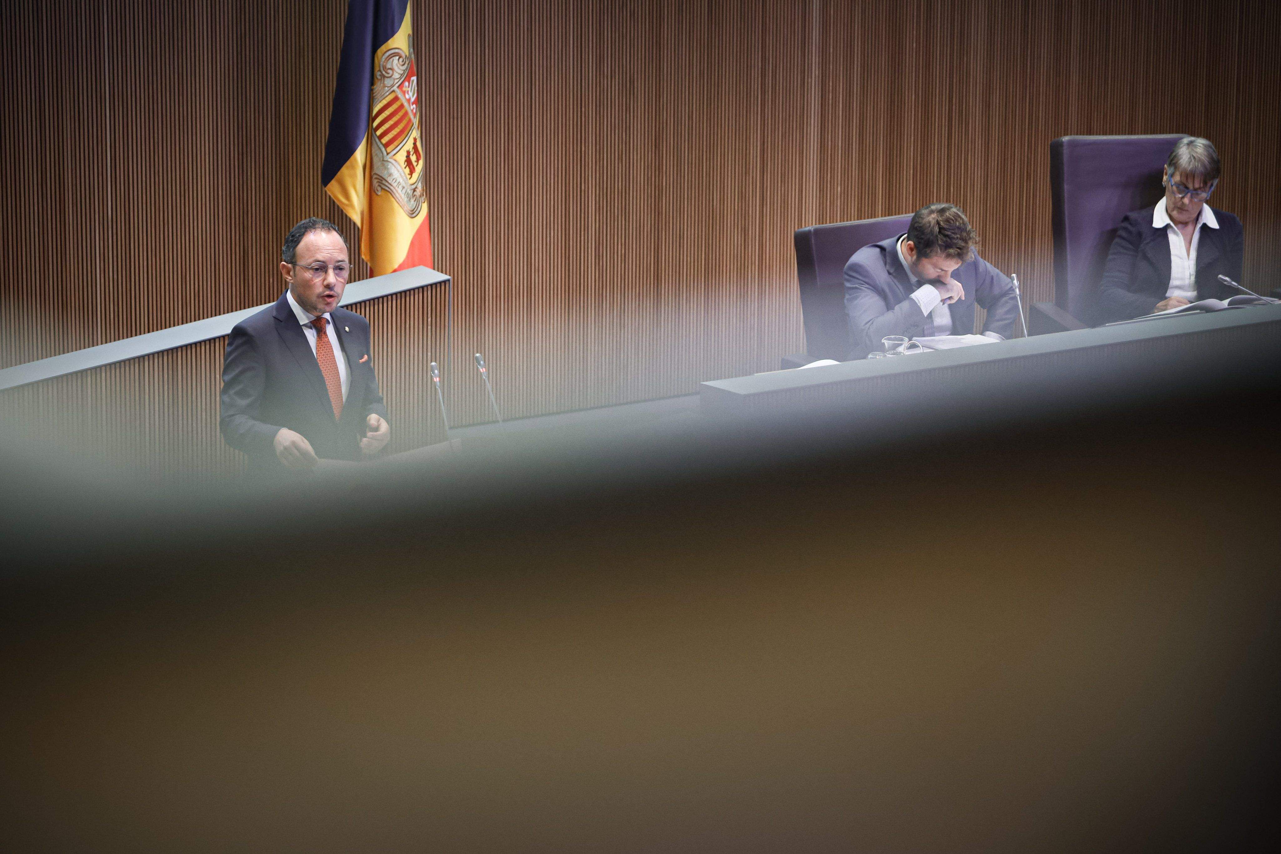 Espot, durant la seva intervenció.