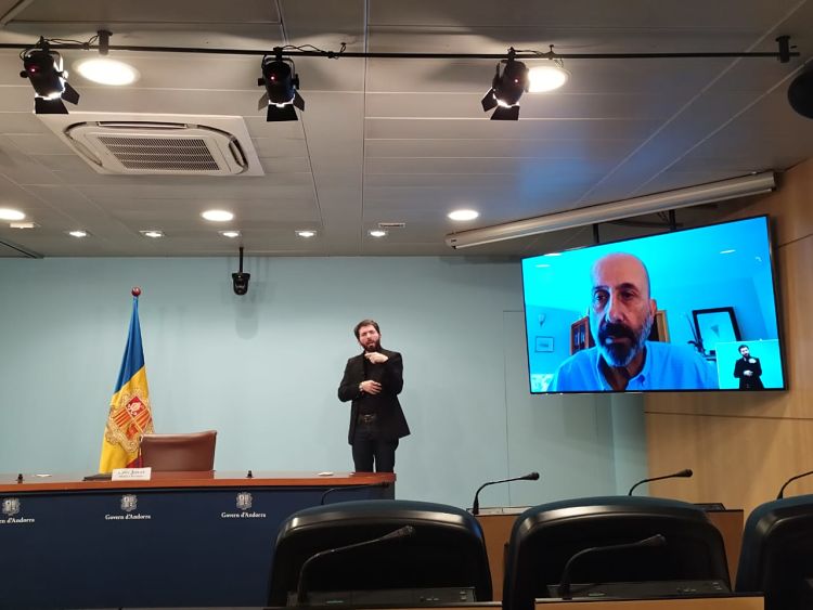 Benazet ha tornat a comparèixer per videoconferència des del seu domicili.