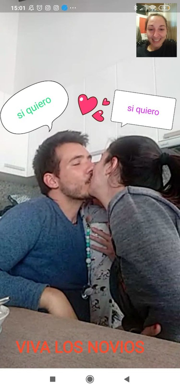 La boda es va fer de forma virtual.