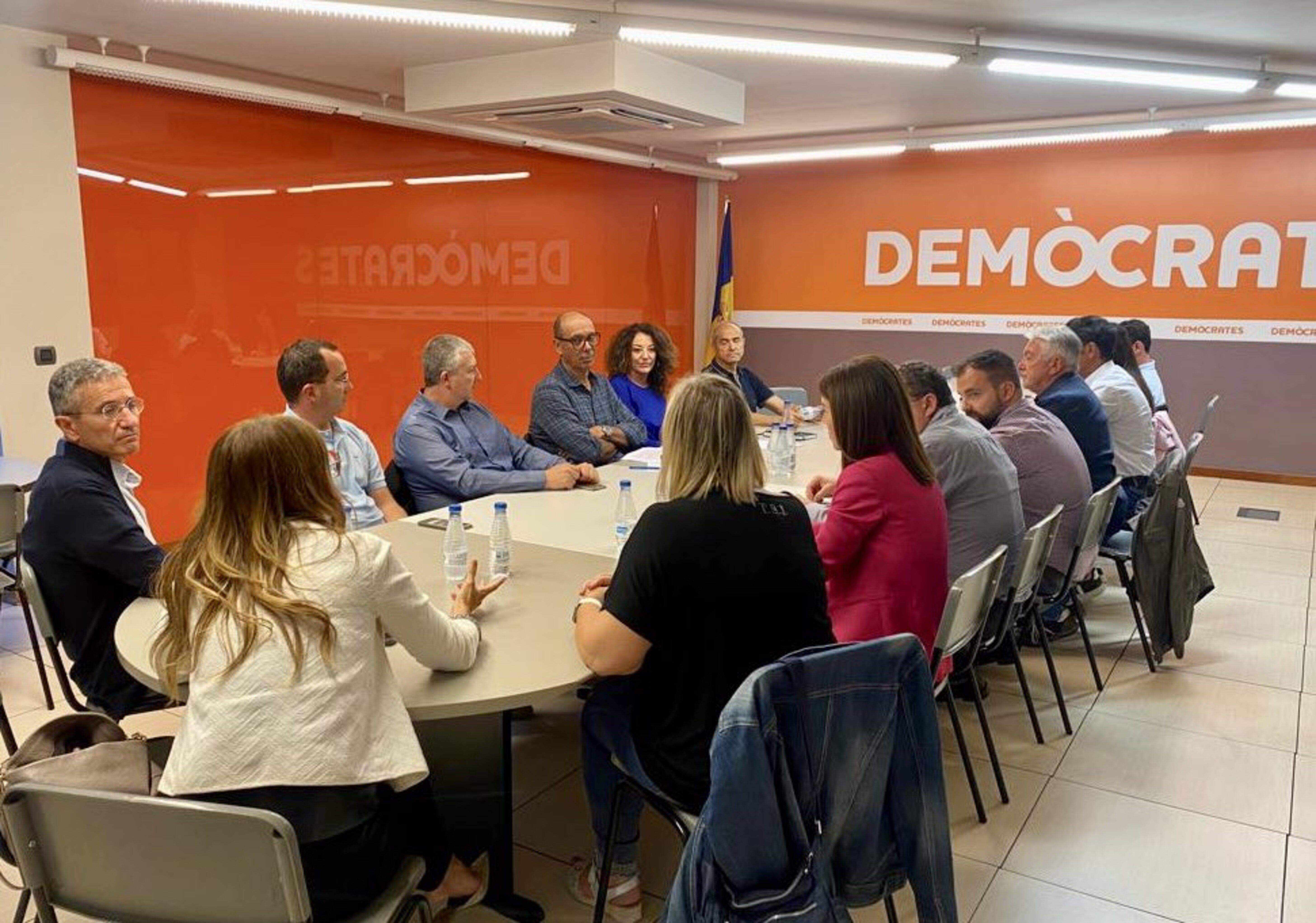 Reunió de l'executiva demòcrata aquest dimecres.