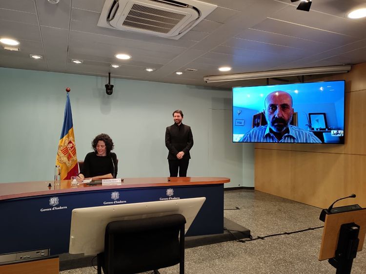 Un instant de la roda de premsa.