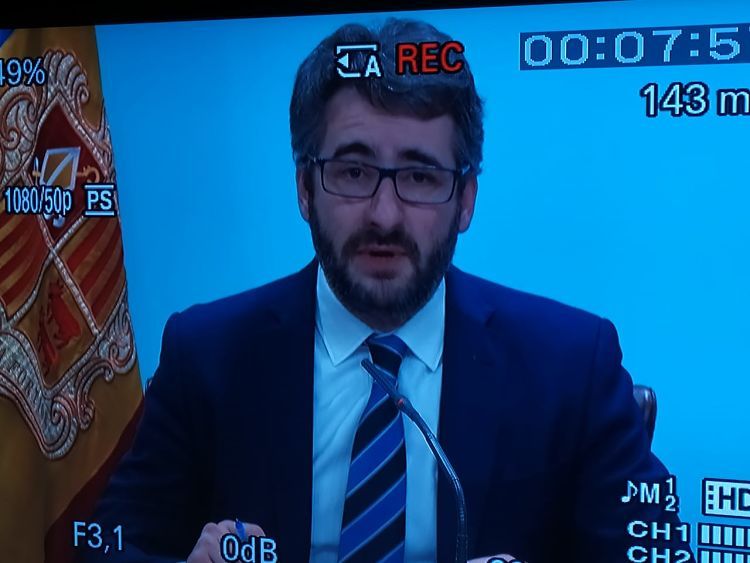 Jover, durant la roda de premsa.