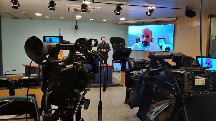 Un instant de la roda de premsa.