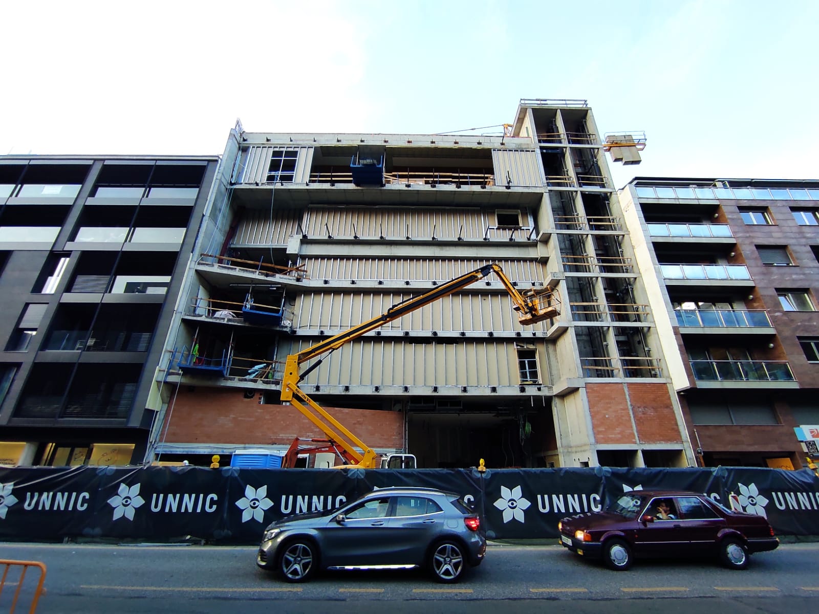 Estat de les obres de construcció del casino.